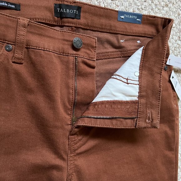 TALBOTS - Slim Ankle Jeans - Tortoise Shell -- NEW with Tag - Picture 4 of 10